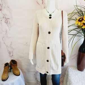 Lily McNeal organic cotton soft knit cardigan